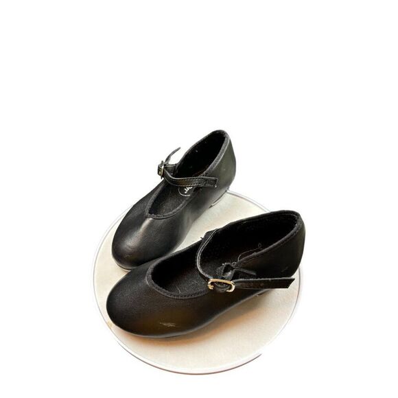 Revolution Tap Dance Shoes For Kids Size 11 Black With Metal Taps Adjustable Str - Picture 8 of 10